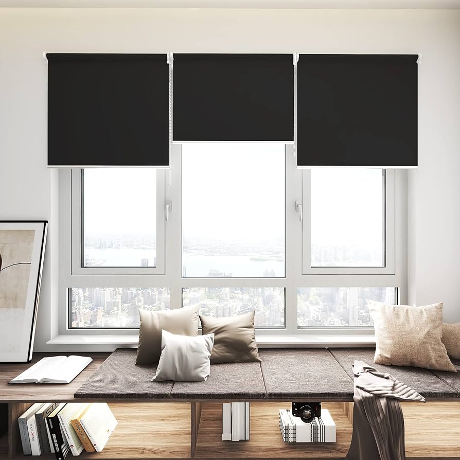 Deconovo ロールスクリーン ブラウン 220x90cm 3本セット Amazon|Deconovo ロールスクリーン ロールカーテン チェーン式